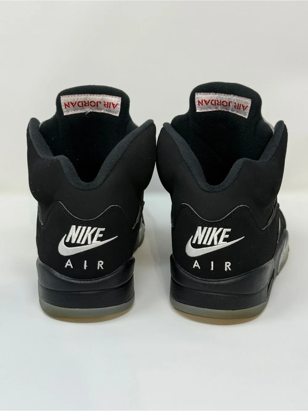 Size 8.5- Air Jordan 5 Black Metallic Sneakers 845035-003